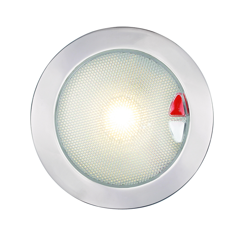 Hella EuroLED 150 LED lumière de plafond blanc chaud/ rouge, SS