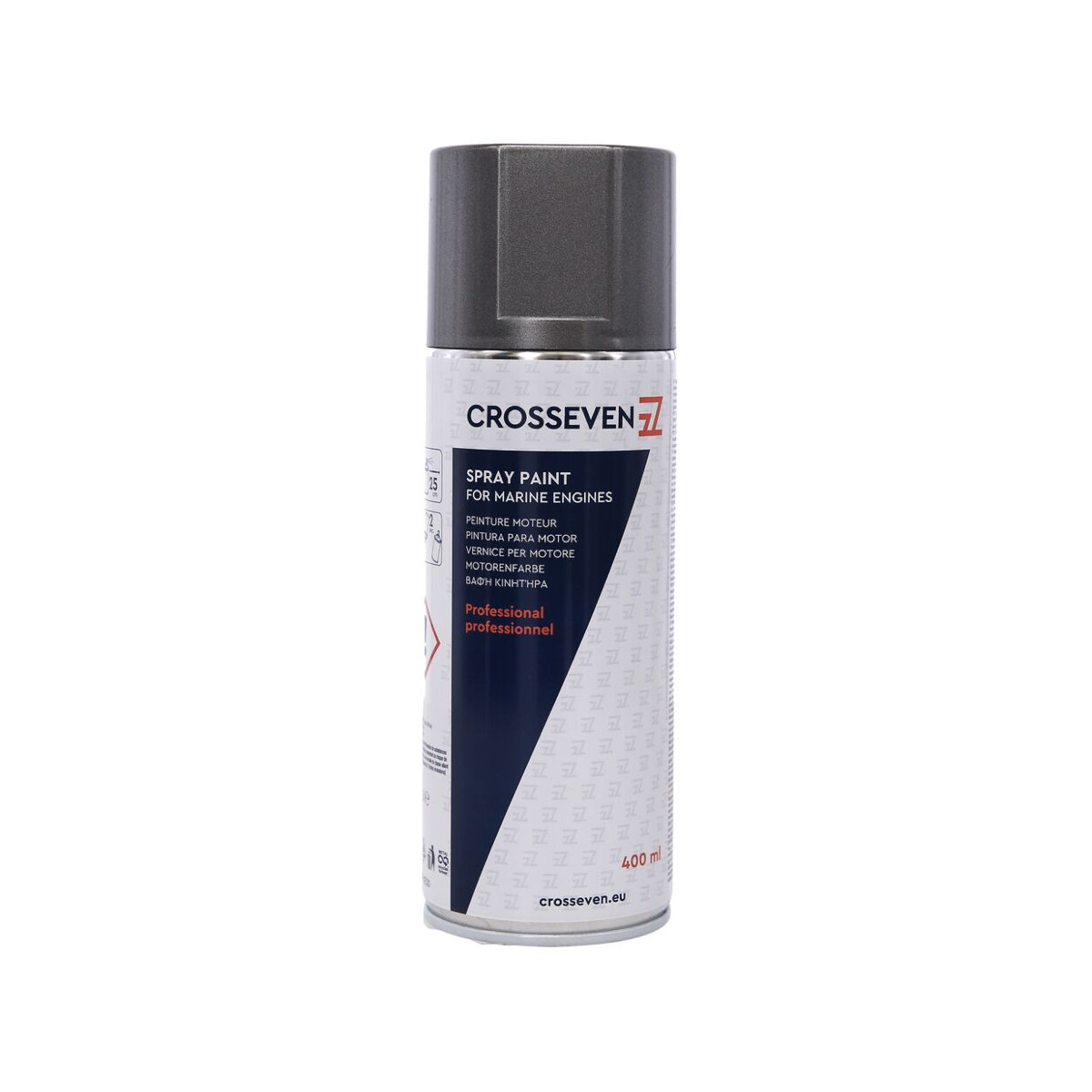Crosseven Yanmar gris métallisé 87 spray, 400 ml