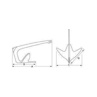 Plastimo ancre fhd galva 2kg