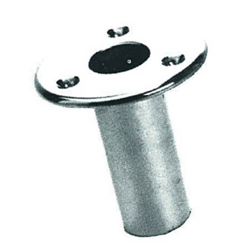 Plastimo support hampe encastre l. chr ø25mm