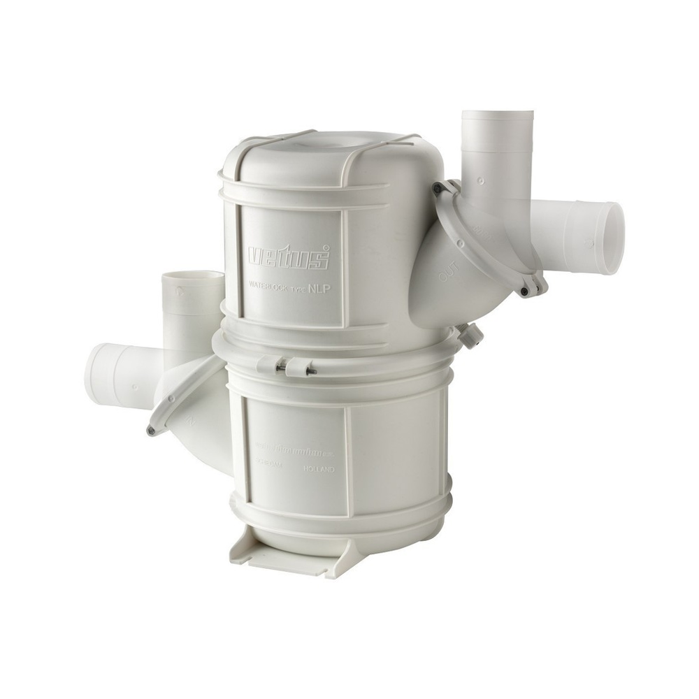 Vetus 2 collecteur d'eau pour tuyaux d’échappement d’un diamètre intérieur de 40-50mm, capacité 4,5L
