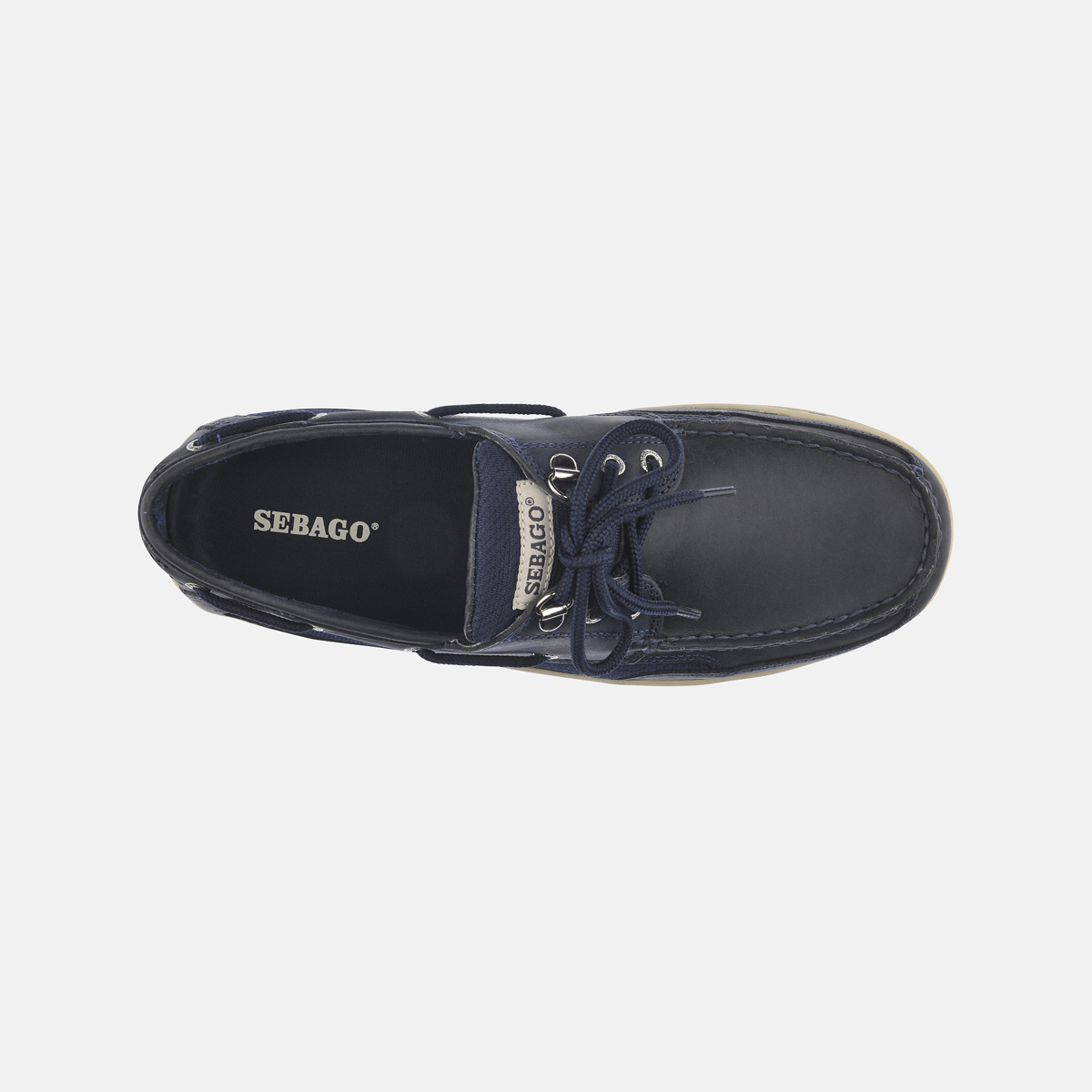 Sebago Clovehitch II chaussures bateau homme blue navy leather, taille 44,5 (US 10.5)
