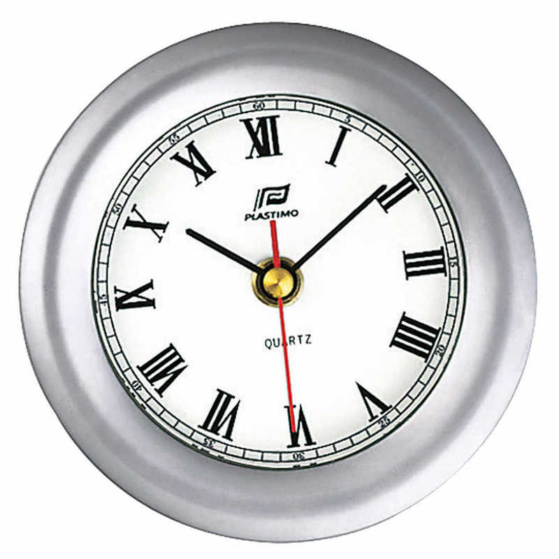 Plastimo horloge 4" chrome mat