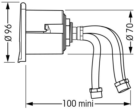 Plastimo Chrome Niche With Mixer