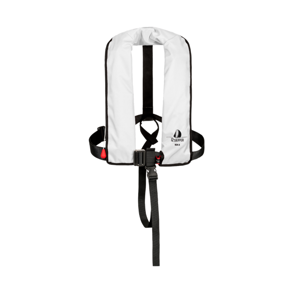 12skipper gilet de sauvetage automatique 165N ISO avec harnais - blanc