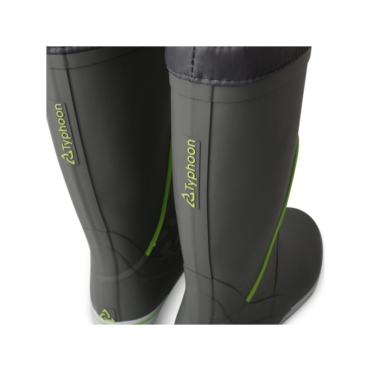 Typhoon Essential Sailing Boot Bottes de voile unisexes gris/vert clair, taille UK 6 / EU 39-40