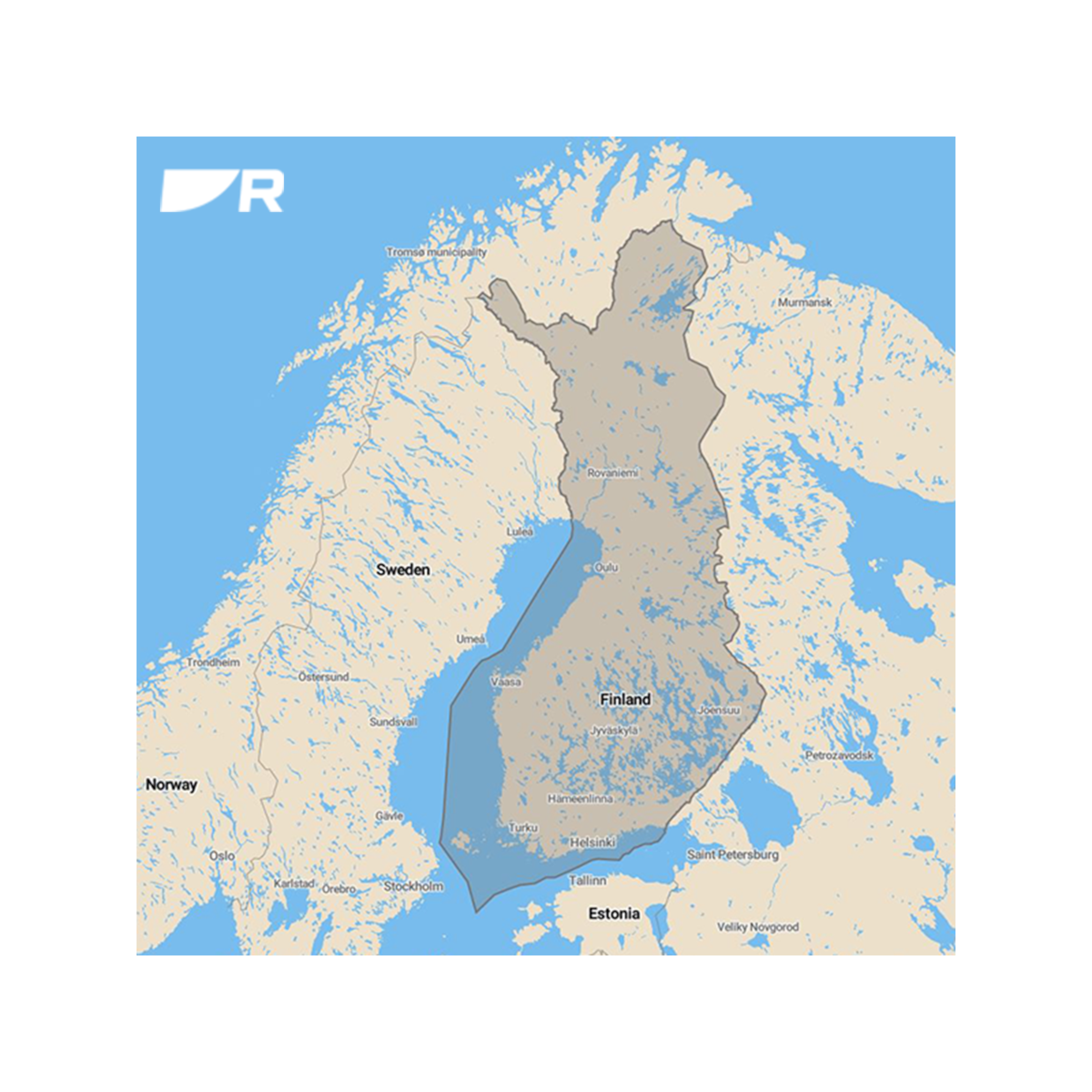 Raymarine Lighthouse carte marine Finlande
