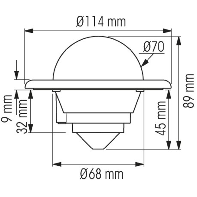 Plastimo compas mini-c noir z/abc
