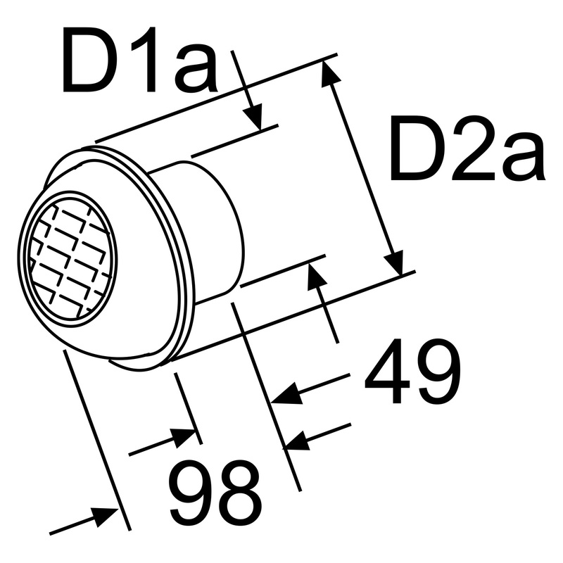Webasto Diffuseur D60, pivotant, plastique