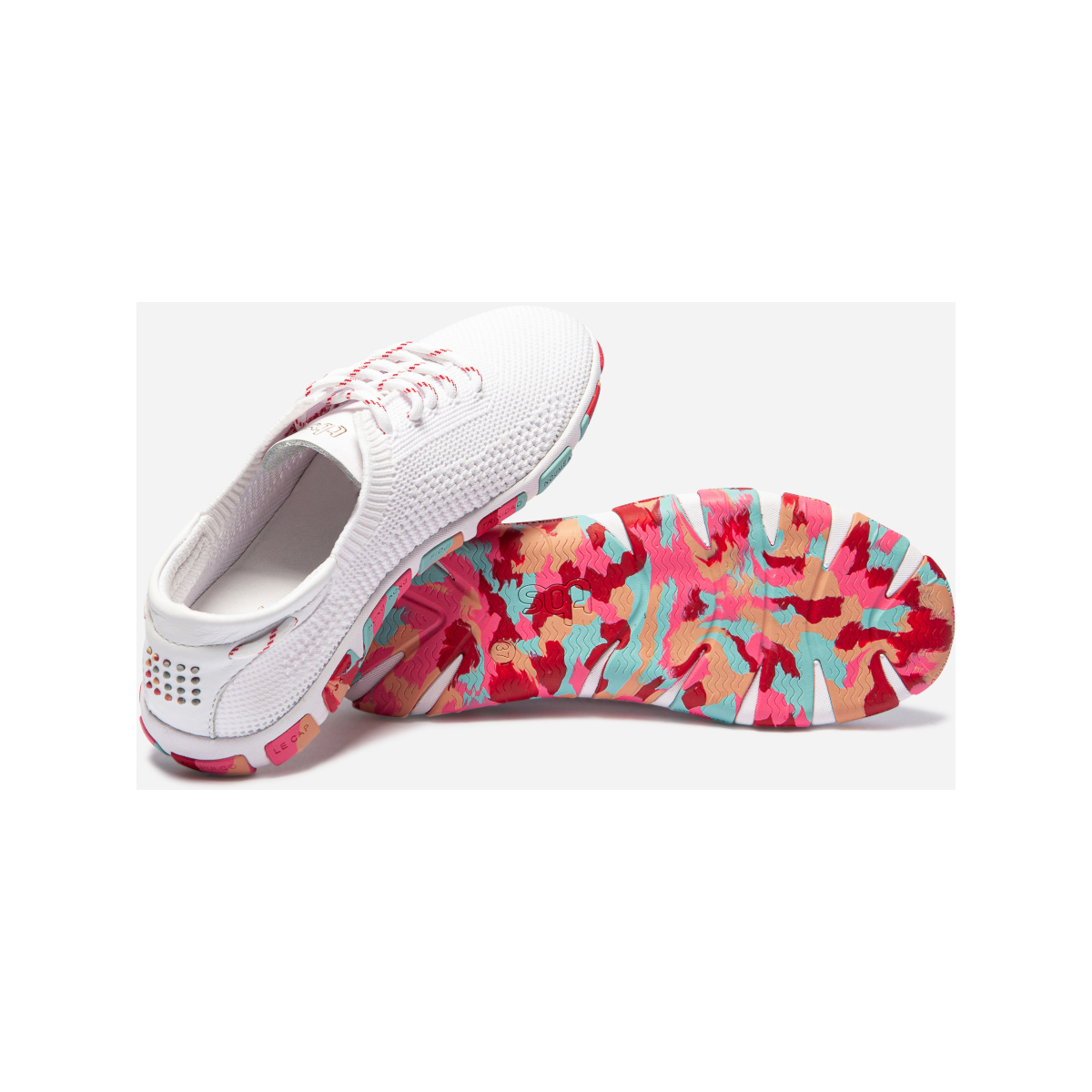 TBS Jazaria chaussure bateau, femme - blanc/corail, pointure 41