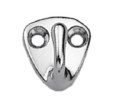 Plastimo crochet laiton chrome 25x25mm