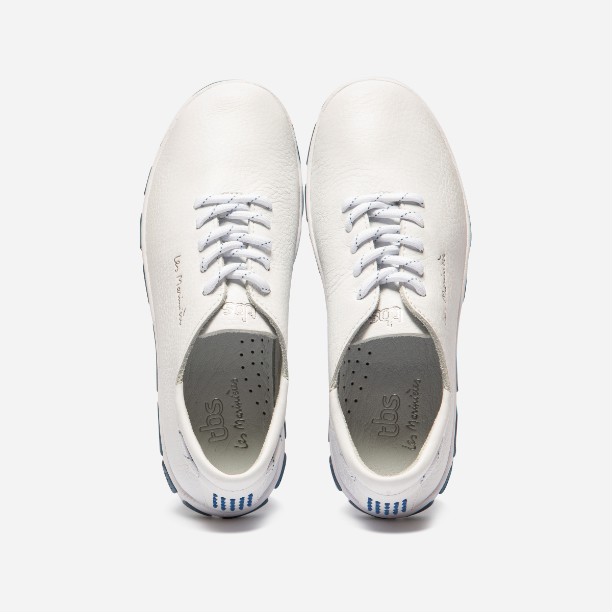 TBS Jazaru chaussure bateau, femme - blanc/bleu, pointure 40