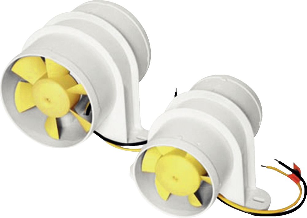 Plastimo ventilateur en ligne 12v d.75mm