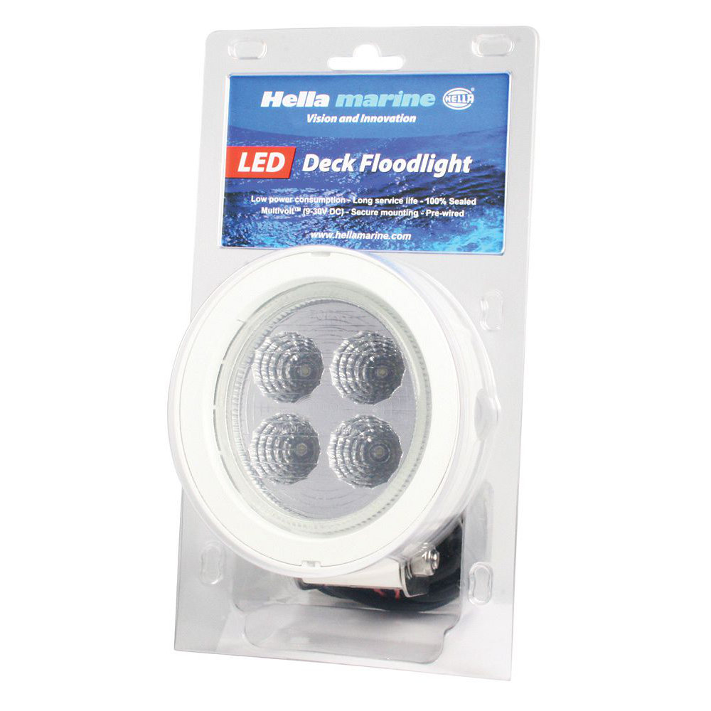 Hella marine Série 6136 LED Mega Beam projecteur de pont - Couleur du boîtier blanc