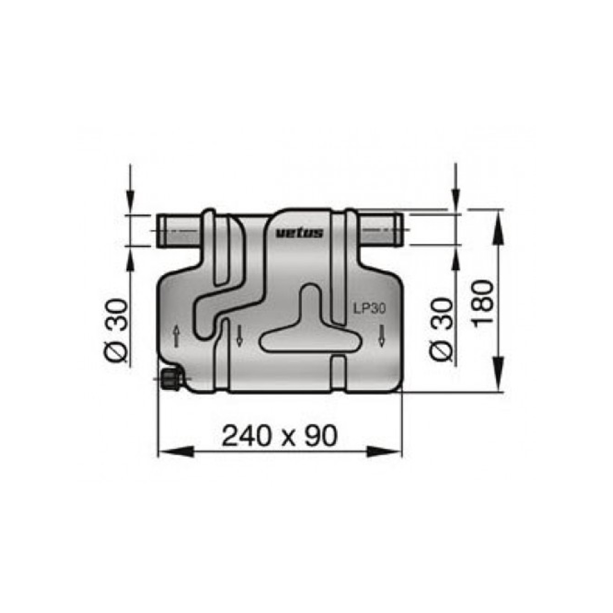 Vetus waterlock lp30 - ø30 mm