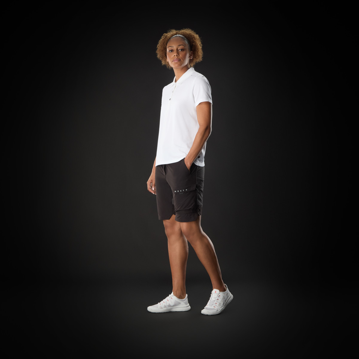 Musto Evolution Performance Strech short de voile femme noir, taille 12