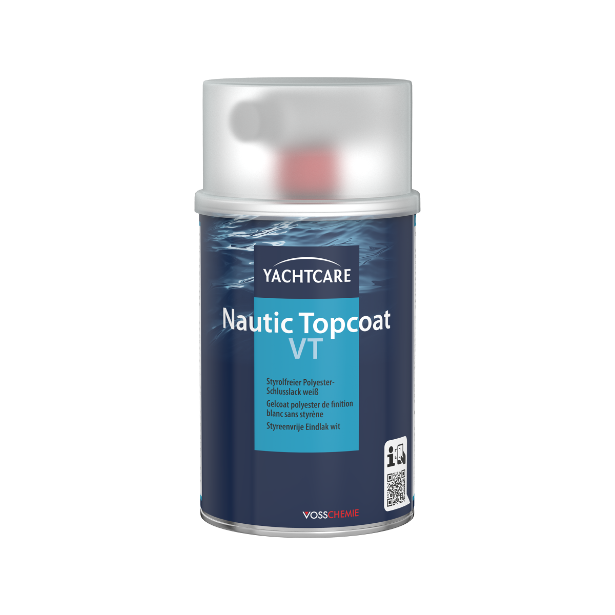 Yachtcare Nautic Topcoat VT gelcoat polyester de finition sans styrène blanc - 500g