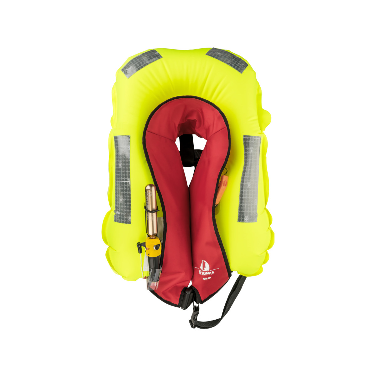 Lot de 4 : 12skipper gilet de sauvetage 165N ISO à déclenchement manuel - rouge