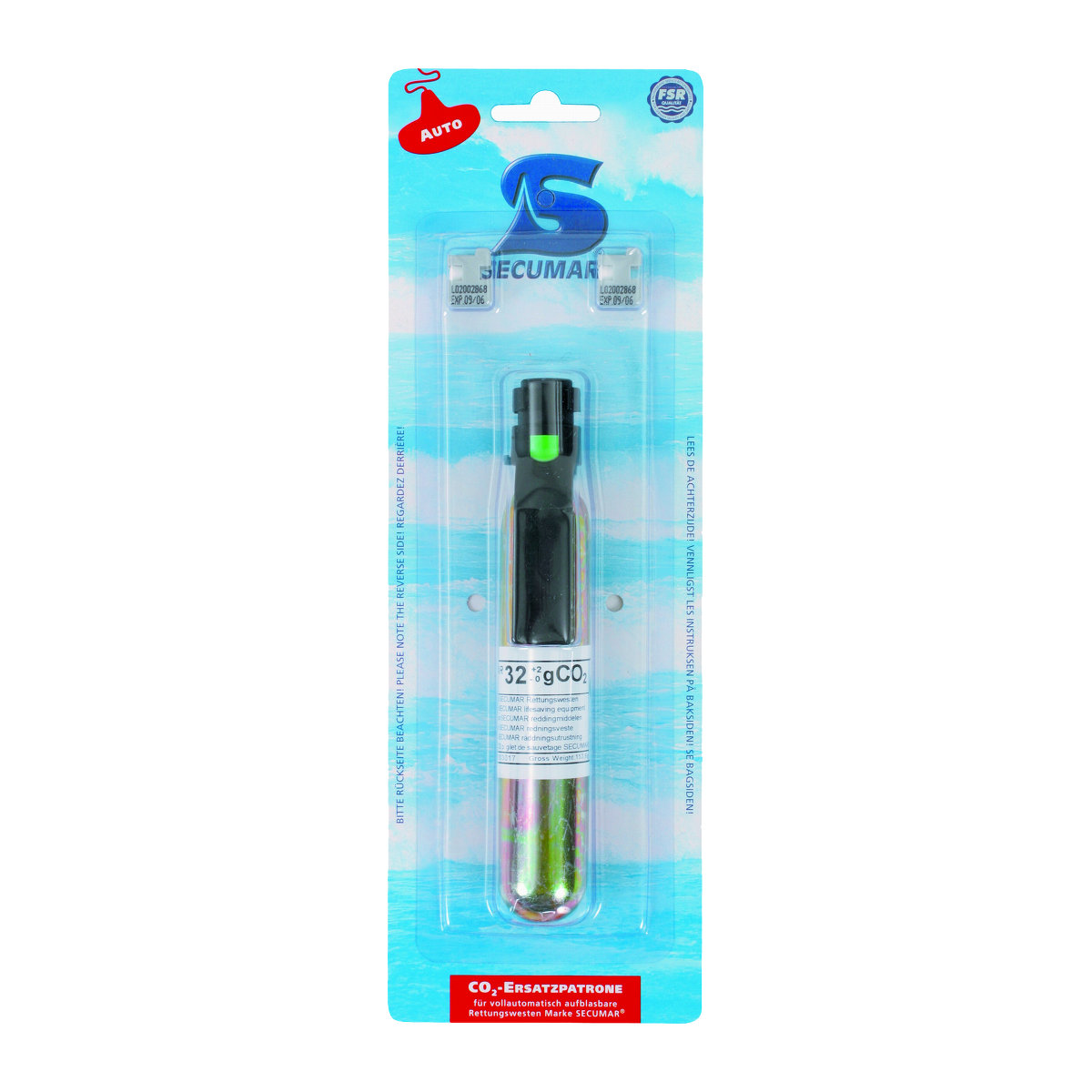 Secumar Auto Capsules Secumar CO2 Dock cartouche Secumatic 4001S - 60g
