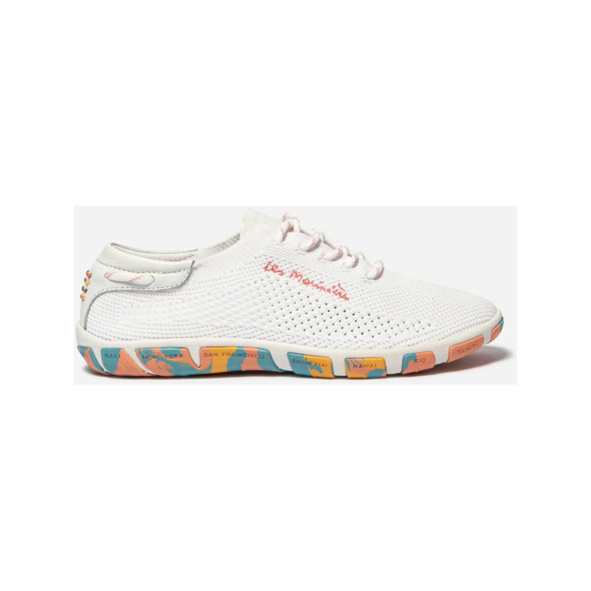 TBS Jazaria chaussure bateau femme blanc-rose, taille 39