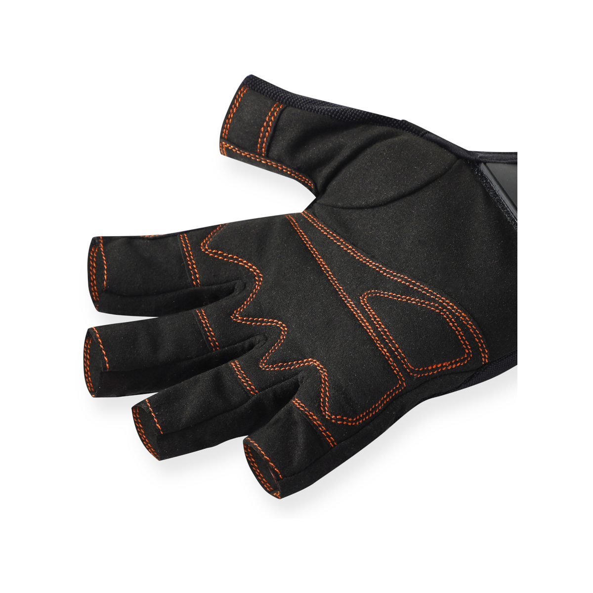 Typhoon Essential Gants de voile à doigts courts unisexes noir/orange, taille XL