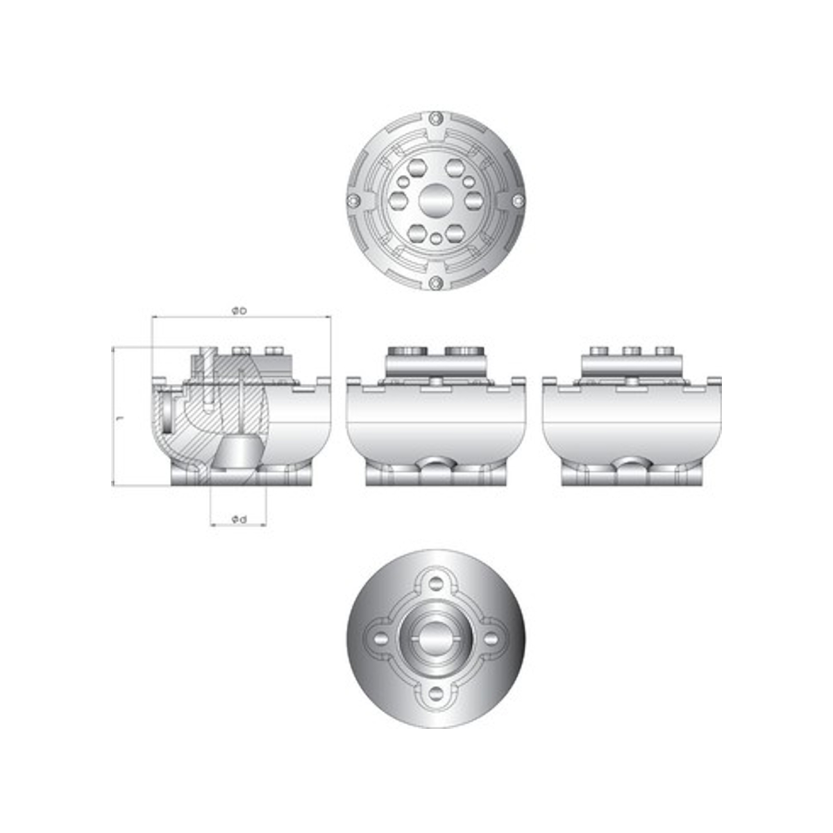 Vetus accouplement uniflex 13 arbre - ø30 mm