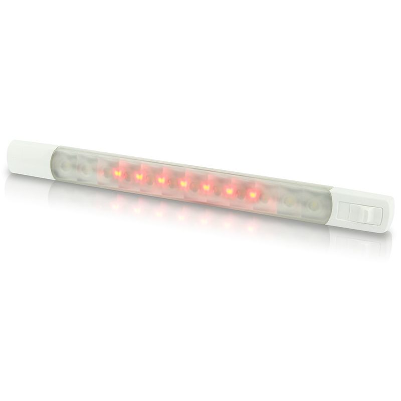 Hella lampe d'escalier blanc/rouge, 24V