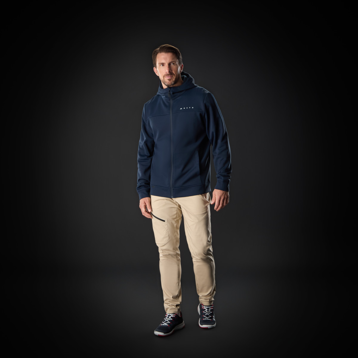 Musto Evolution Hoodie Sweat à capuche homme bleu marine, taille L