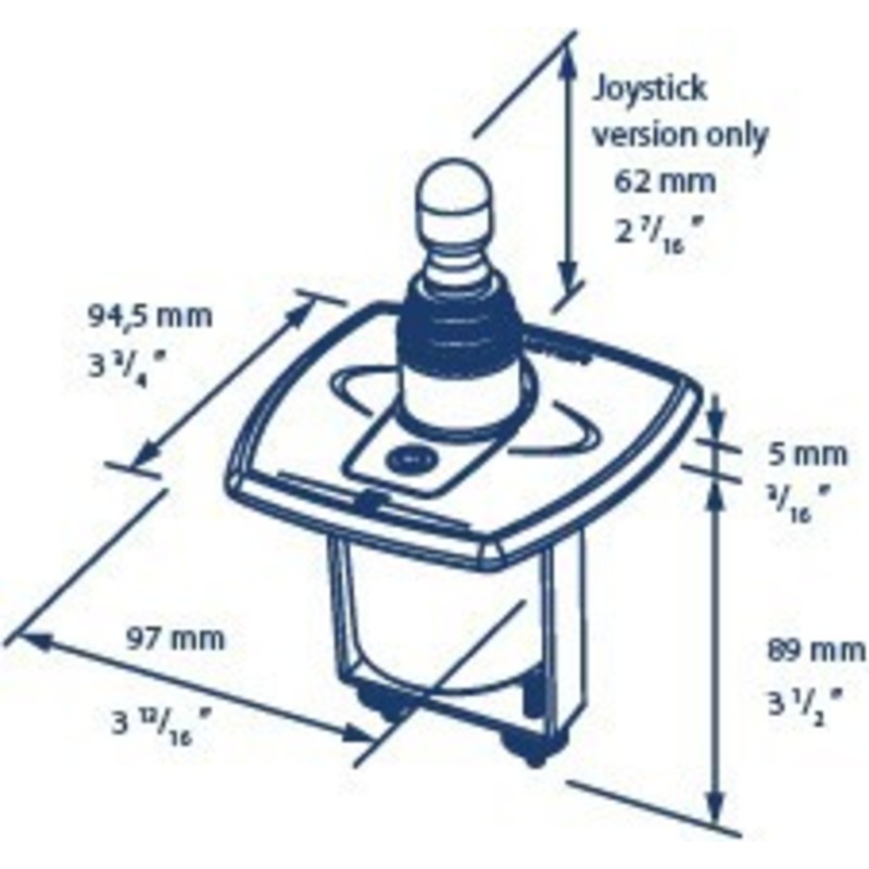 Vetus panneau de commande à temporisation - boutons