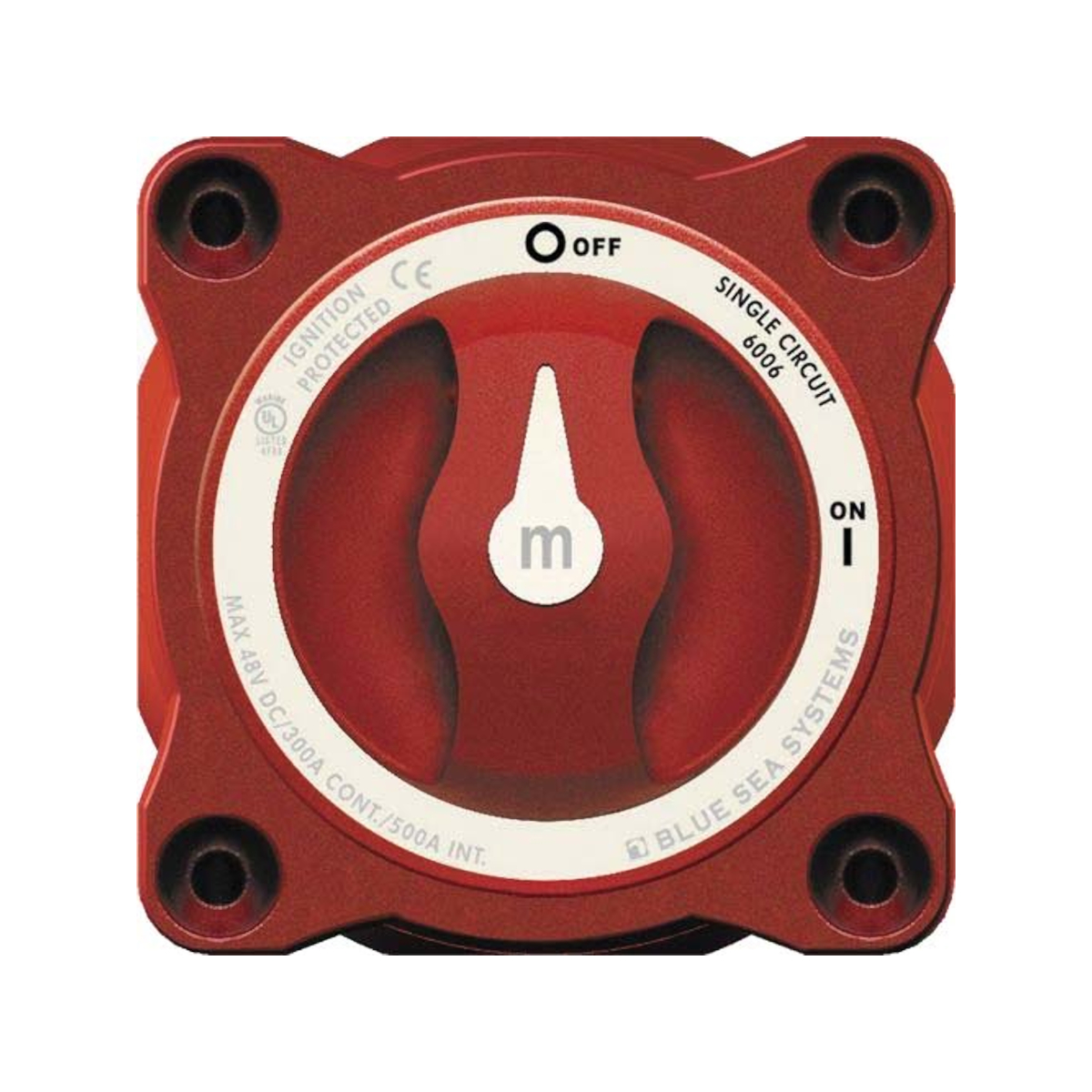 Philippi BHM300 Interrupteur principal de batterie pour montage universel encastré, en surface ou sur panneau