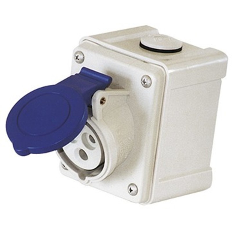 Plastimo prolongateur 16a 2+t bleu 220v ip44