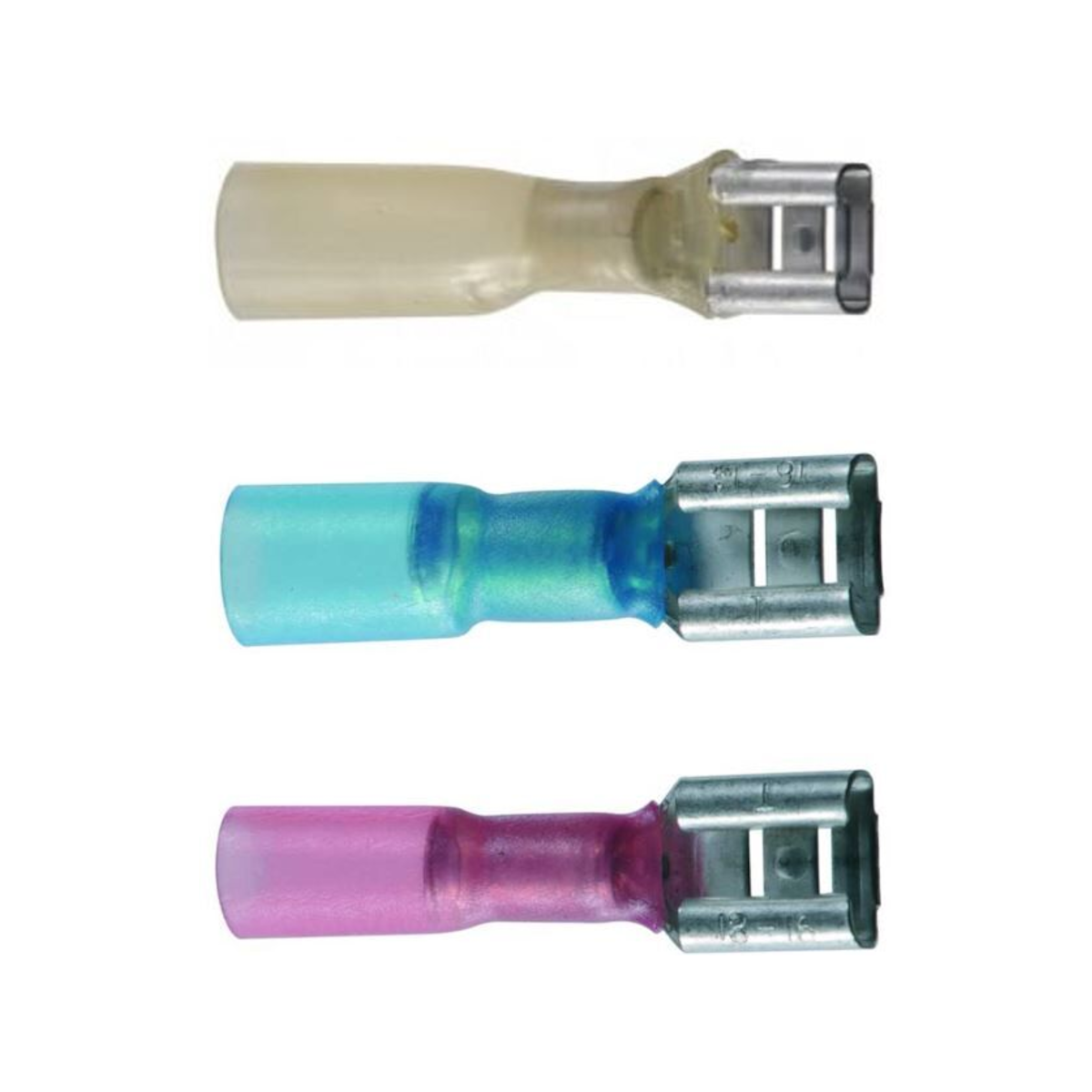Crosseven Cosse clip femelle thermorétractable,Bleu 6,3 mm Pour câble 1 ...